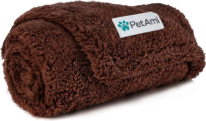 PetAmi Fluffy Waterproof Dog Blanket by PetAmi