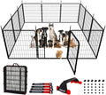Dog Play Pen Indoors/Outdoor, 12 Panels Dogs Pen Play Pen by IGOOUO