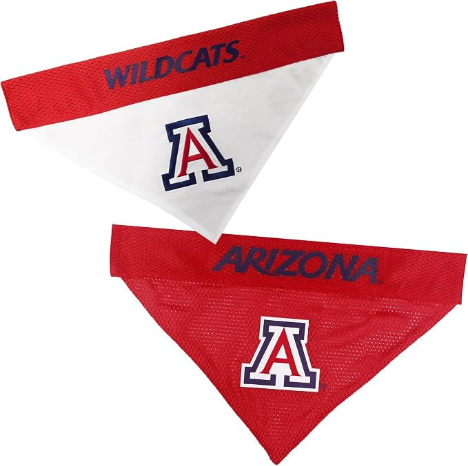 Pets First Collegiate Pet Accessories, Reversible Bandana, Arizona Wildcats by PETSFIRST