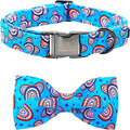 Lionheart glory American Flag Dog Collar, 4 of July Dog Bow Collar Heavy Duty by LionheartGlory