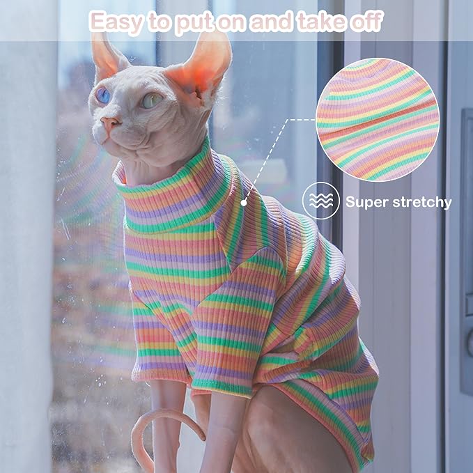 PUMYPOREITY Soft Hairless Cats Clothes - Image 2