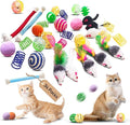 Cat Toys for Indoor Cats, 34 Packs Interactive Cat Toy Set by YULOYI