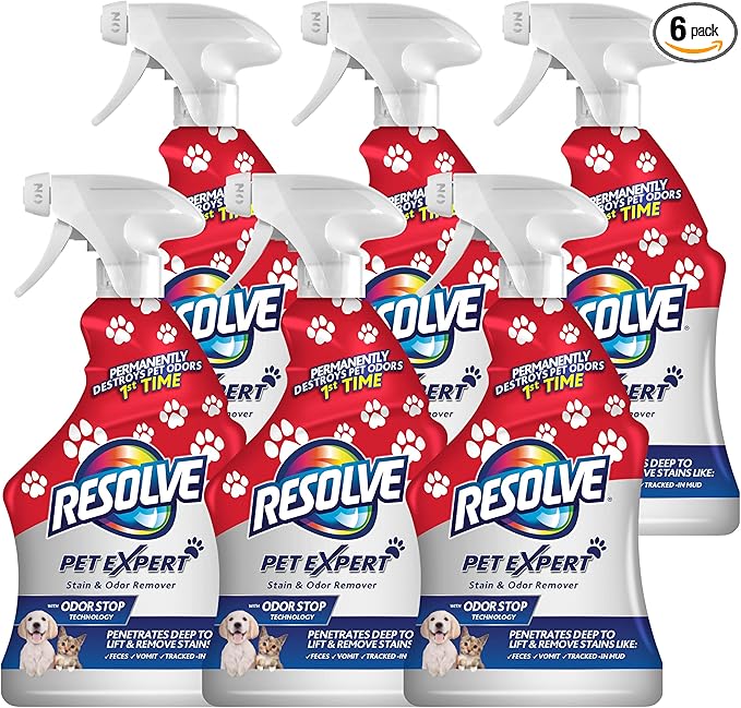 Resolve Pet Expert Stain and Odor Remover, Carpet Cleaner, Pet Stain and Odor by Resolve