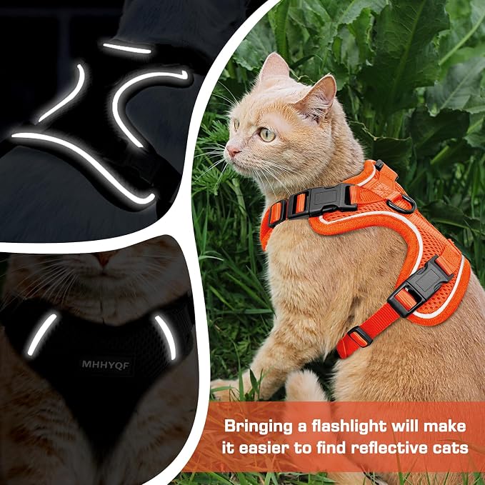 Cat Harness and Leash for Walking Escape Proof Soft Adjustable Cat Leash - Image 3