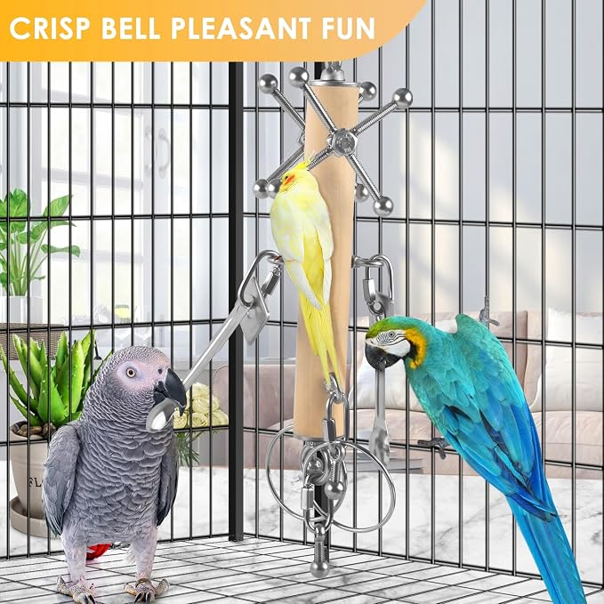 KATUMO Bird Toys, Parrot Pull Spoons, Spinning Toys - Image 4