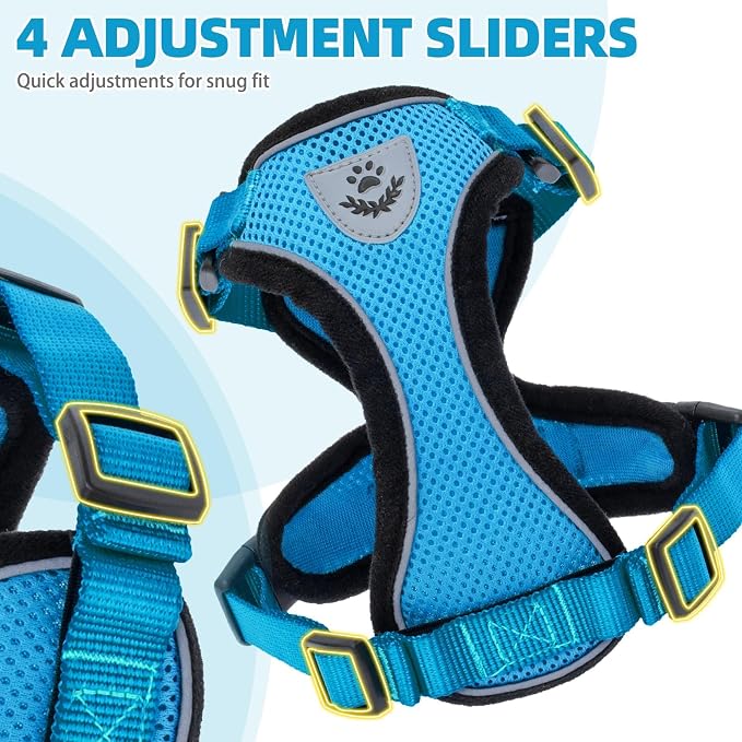 PUPTECK Cat Harness and Leash Set Escape Proof Reflective Cat Walking Harness - Image 4