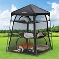 Extra Large Catio Outdoor Cat Enclosure, Rywell 3-Tier Spacious Outdoor Cat Tent by Rywell