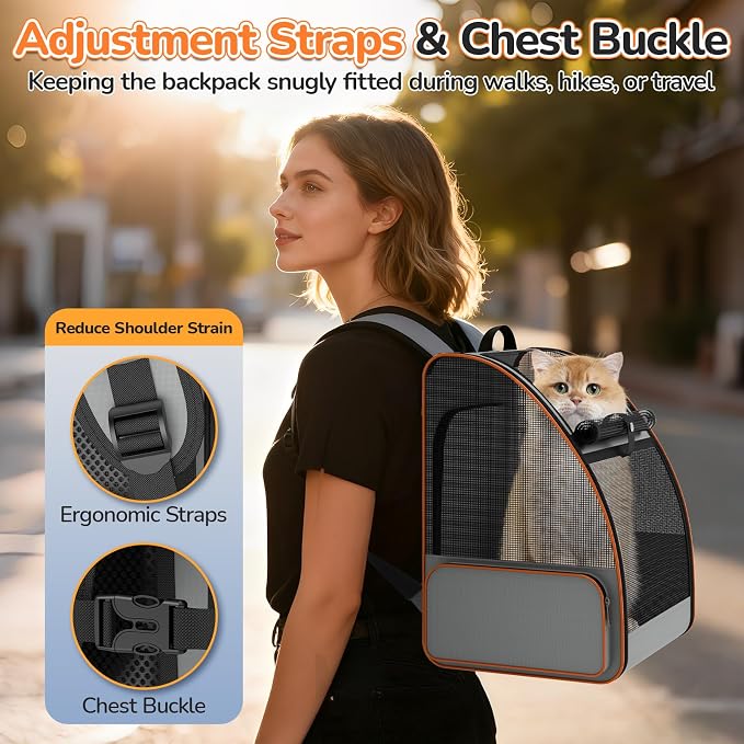 Cat Backpack Carrier Expandable - Image 6