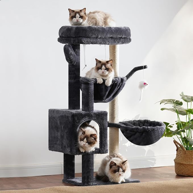 Heybly Cat Tree, 39.4 Inches Tower Condo - Image 9