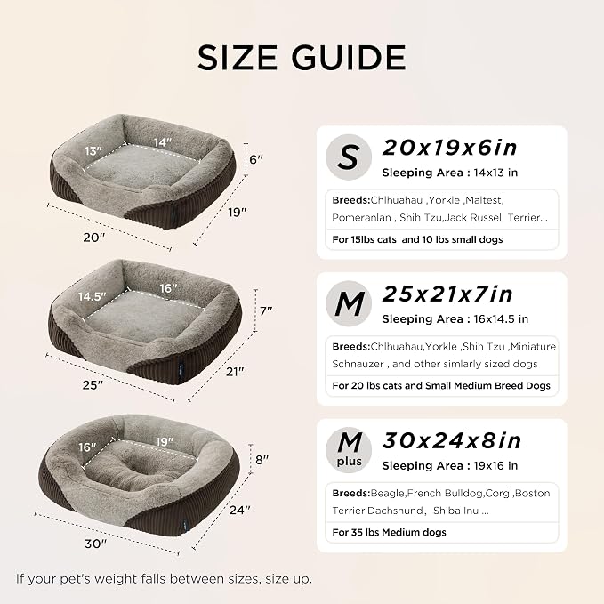 Bedsure Washable Dog Bed Medium Size Dog - Image 6