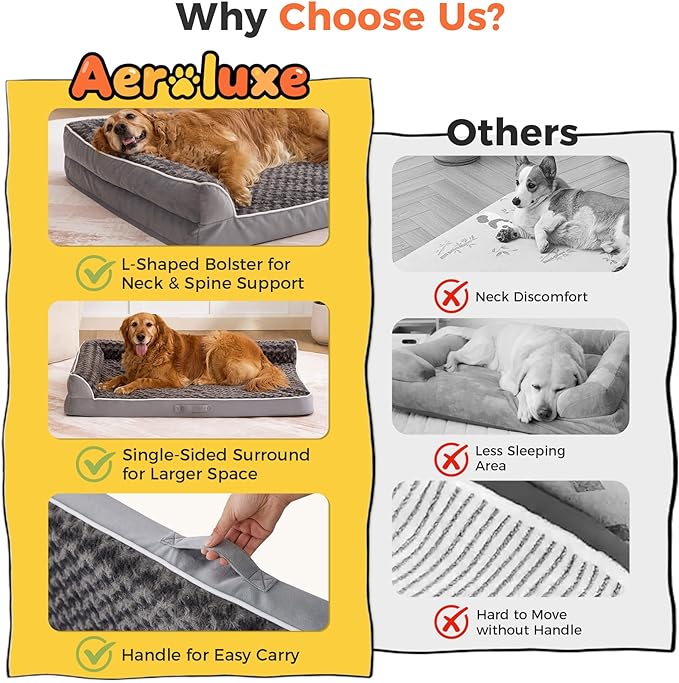 Dog Bed Large Sized Dogs, Orthopedic Dog Bed - Image 3