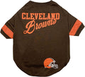 NFL Cleveland Browns Dog & Cat T-Shirt, Medium. Football PET TEE by PETSFIRST