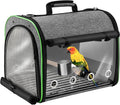 Suertree Bird Carrier Bag Bird Travel Cage Indestructible Stainless Steel Mesh by Suertree