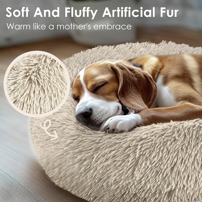 Extra Large Dog Beds, 36 Inch Human Dog Anxiety Relief Comfort Bed, - Image 5