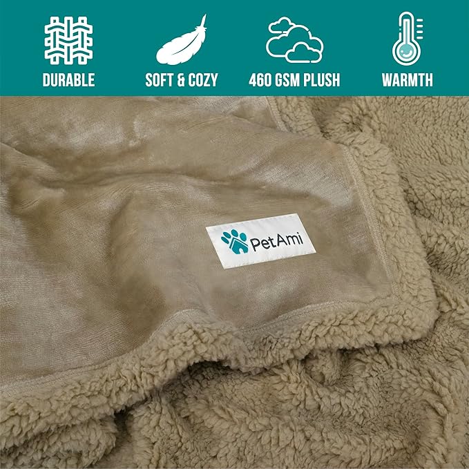 PetAmi Dog Blanket for Bed, XL Pet Blanket Large Dogs, Fleece Furniture Couch - Image 8