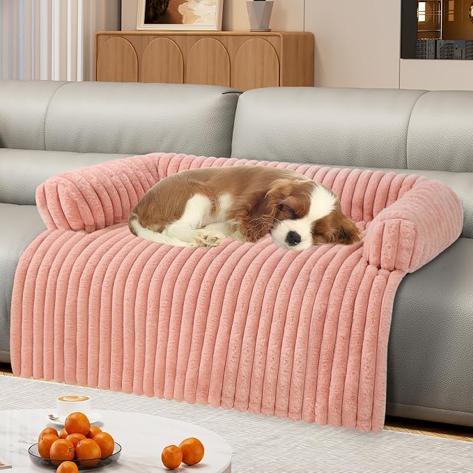 Luxurious Dog Couch Bed, Washable Calming Dog Couch Cover, Removable Couch by Unknown