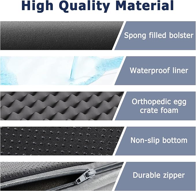 WESTERN HOME Dog Beds Large Sized Dog, Orthopedic Large Pet Bed - Image 5