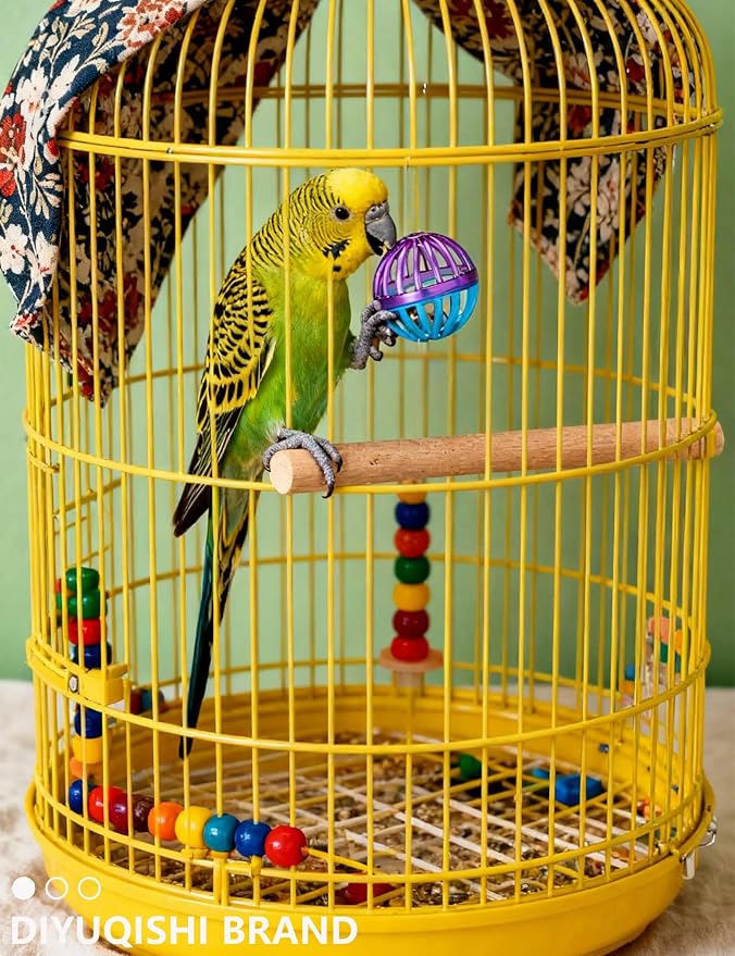 23-Pack Bird Toys for Parrots – Natural Rattan & Plastic Bell Balls – Safe - Image 8