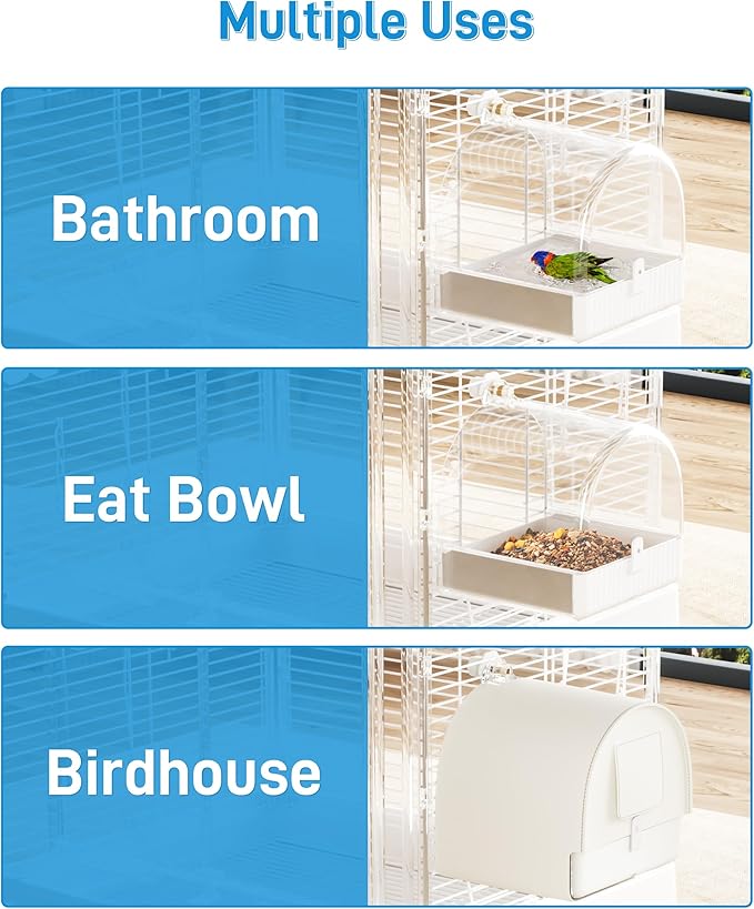 BUCATSTATE Hanging Bird Bath for Cage - Image 5