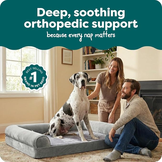 Furhaven Orthopedic Dog Bed for Large Dogs w/ Removable Bolsters & Washable - Image 2