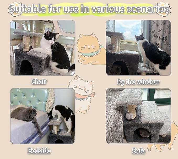 3-in-1 Pet Stairs for Cats for High Bed, Adjustable Dog Steps, Modular 3-Tier - Image 7