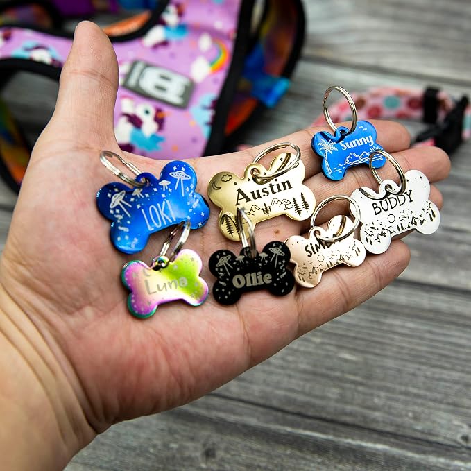 Personalized Dog Tag with 5 Lines of Custom Deep Engraved Durable Stainless - Image 2