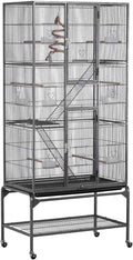 Yaheetech 69-Inch Extra Large Wrought Iron 3 Levels Ferret Chinchilla Sugar by Yaheetech