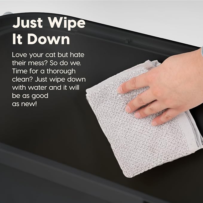 IRIS USA Cat Litter Box, Large Cat Box Enclosure, Top Entry - Image 9