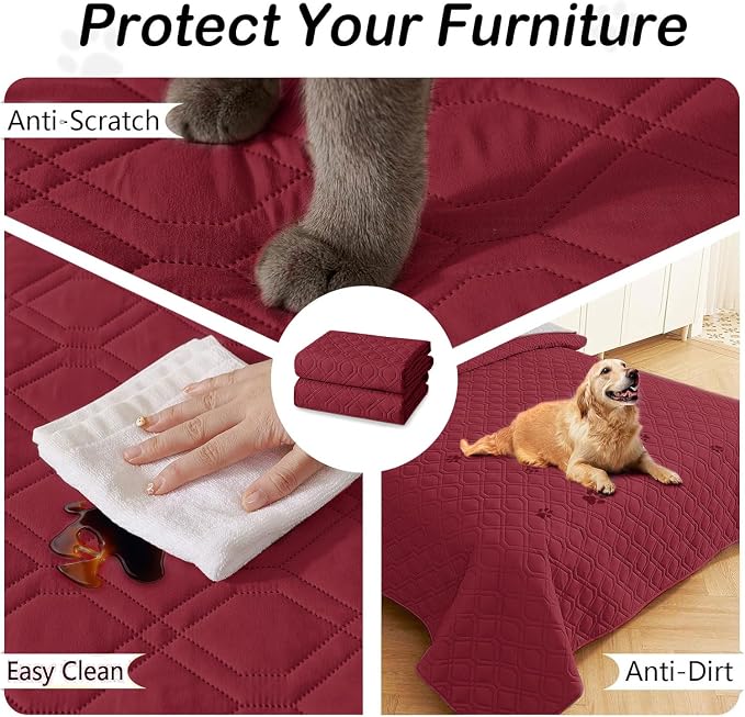 hyha Waterproof Dog Bed Blanket, Soft Pet Blankets, Waterproof Couch Cover - Image 4
