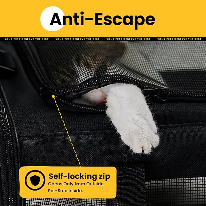 Cat Carrier Bag, Soft-Sided Pet Carriers - Image 6
