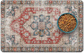 Dog Food Mats for Floors, Absorbent and Quick-Drying Pet Cat Food Mat, by QXWREL
