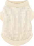 Premium Pet Clothes: Beige Tank Top Dog Shirts by Paiaite