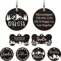 Ultra Joys Stainless Steel Pet ID Tag Dog Name Tags Personalized Front & Back by UltraJoys