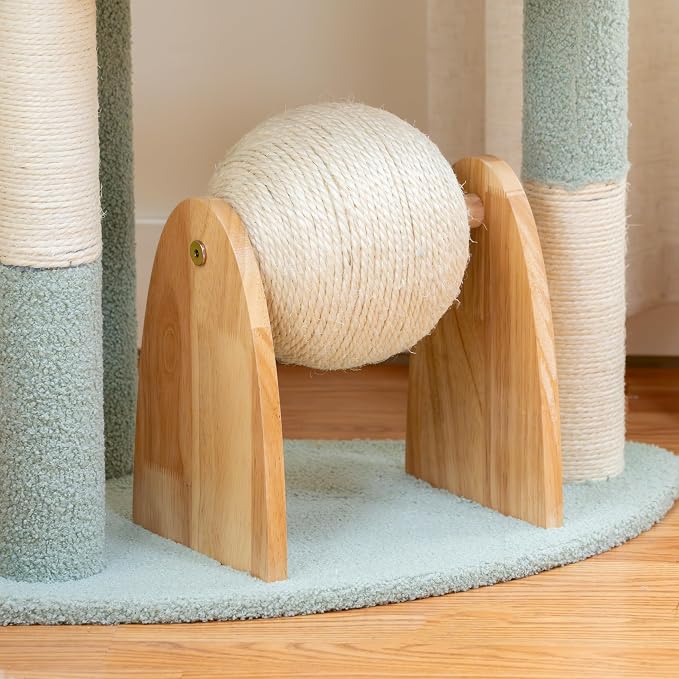 Kitty City Triple Perch Wooden Cat Tower - Image 4