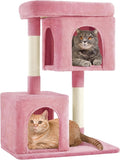 Yaheetech 33.5in Cat Tree, Small Kittens Tower w/Large Perch&2 Cozy Condos by Yaheetech