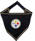 Pets First NFL Pittsburgh Steelers TIE Bandana, Small/Medium. Dog Bandana Scarf by PETSFIRST