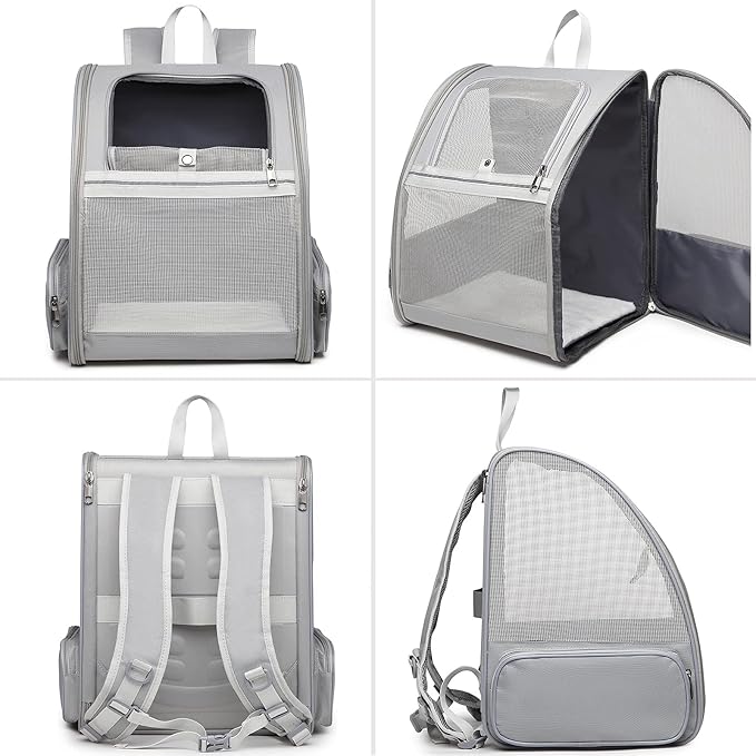 Texsens Pet Backpack Carrier for Small Cats Dogs | Ventilated Design, Safety - Image 3