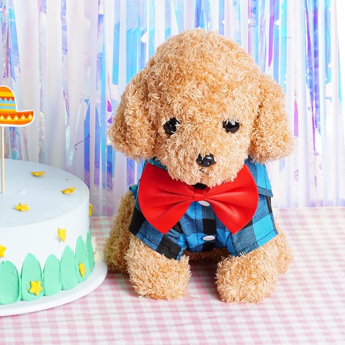 Tongcloud 3 Pack Plaid Puppy Cat Shirt - Image 4