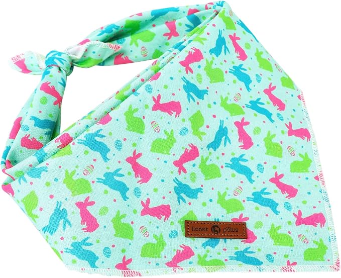 lionet paws Easter Bunny Egg Dog Bandana - Image 3