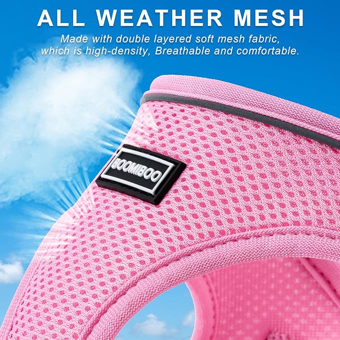 Dog Harness with Leash Set, No Pull Adjustable Reflective Step-in Puppy Pet - Image 4