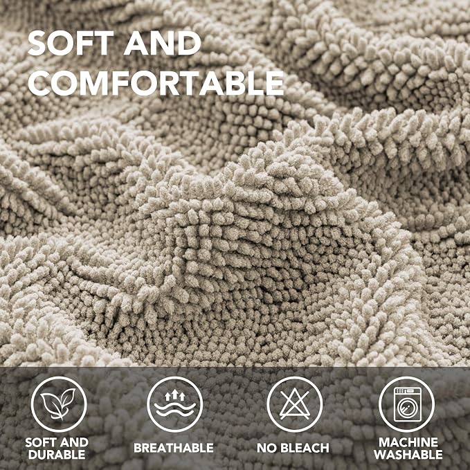 H.VERSAILTEX Non Slip Pet Couch Cover Chenille Dog Bed Protector Thick Soft - Image 2