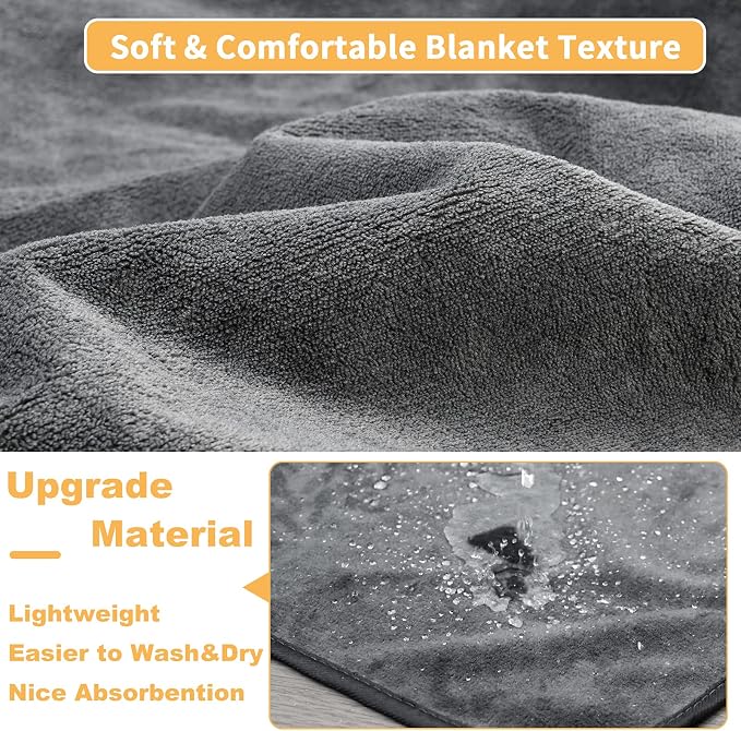 Washable Dog Pee Pads: 34x52 1 Pack Reusable Whelping Pads, Absorb Dog Mats - Image 2