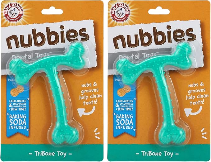 Arm & Hammer Nubbies T-Bone Dental Dog Chew Toy by ArmHammer