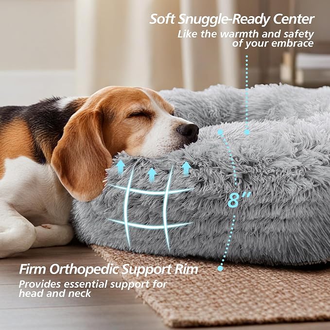 JOLLYVOGUE Calming Dog Bed for Small Dogs - Image 3