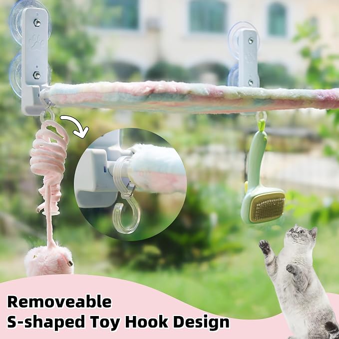 Foldable Cat Window Perch, Cordless Cat Hammock - Image 5