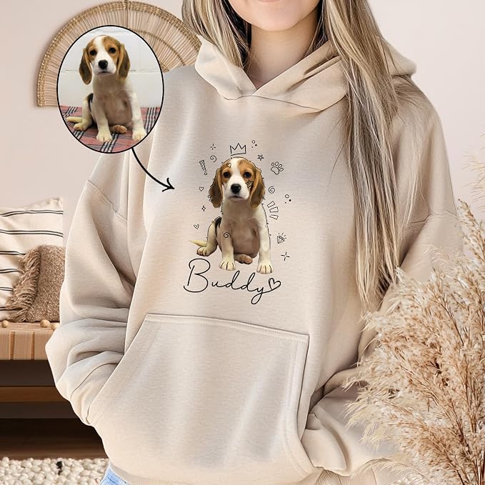 CHIARA CONTI11 Custom Dog Hoodie, Custom Pet Gifts, Custom Dog Shirt, Custom - Image 2