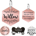 Ultra Joys Stainless Steel Dog ID Tag Personalized Front & Back Engraving by UltraJoys