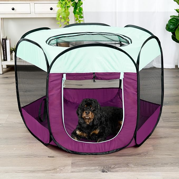 Furhaven Portable Pet Playpen for Dogs & Cats, Extra Large Indoor Kitten Playpen - Image 2