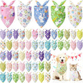 Kacctyen 50 Pcs Spring Easter Dog Bandanas Bulk Bandanas by Kacctyen