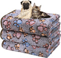 Dono 1 Pack 3 Dog Blankets, Soft Fluffy Fleece Pet Blanket Warm Sleep Mat Paw by Dono